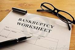 bankruptcy worksheet