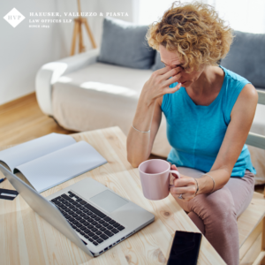 woman drinking coffee